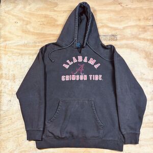 Vintage Alabama Crimson Tide Heavyweight Brown Pullover Hoodie Sweatshirt Sz L